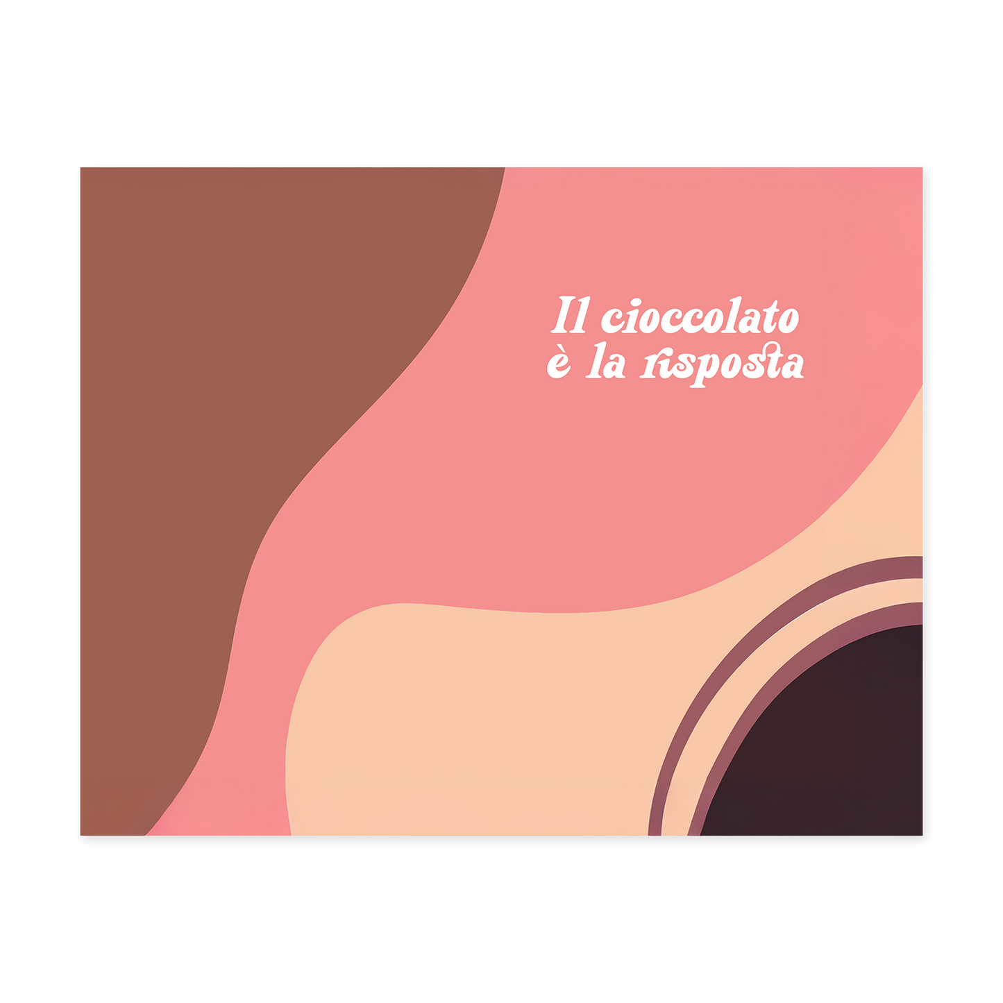 Tovaglietta americana "IL CIOCCOLATO È LA RISPOSTA"