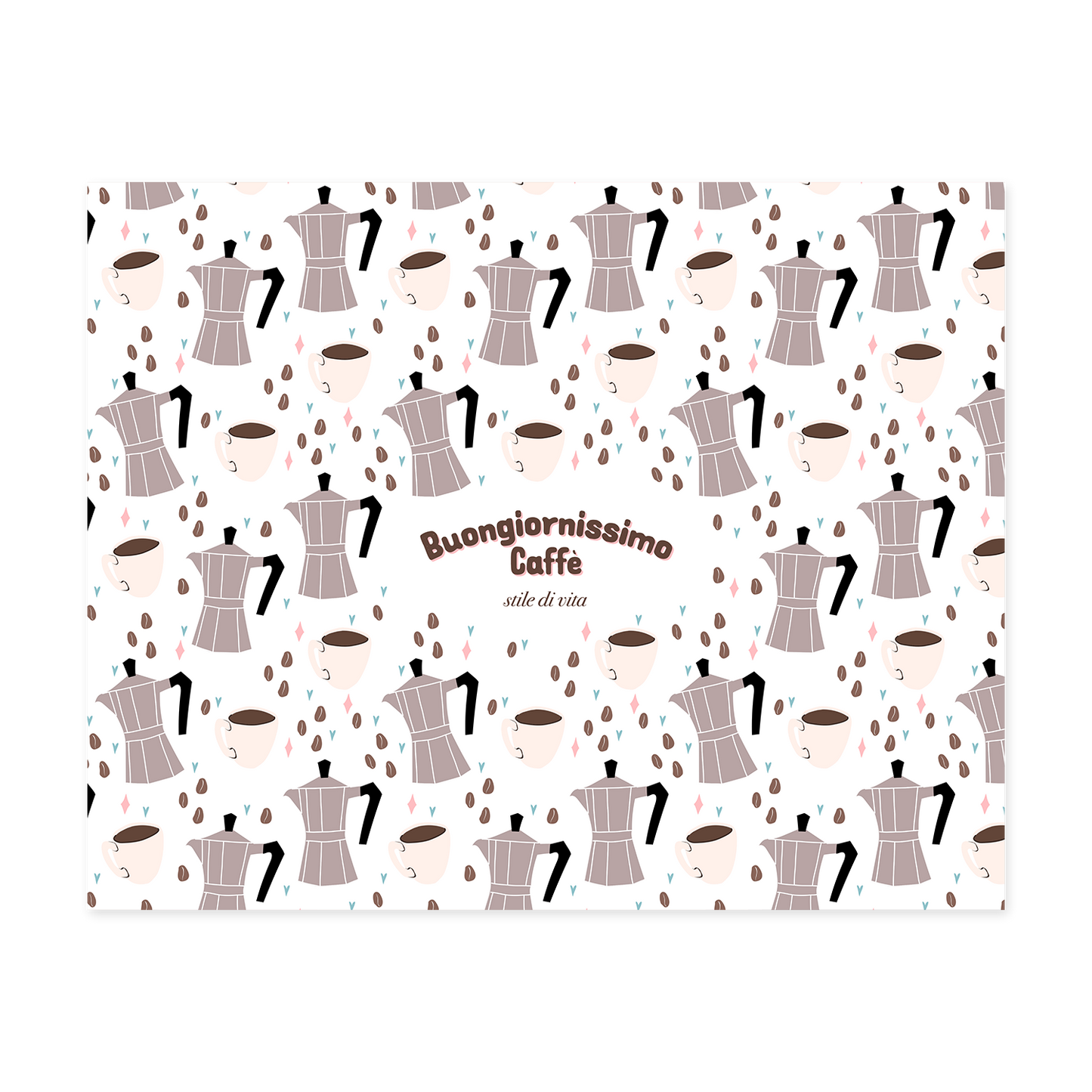 Tovaglietta americana "BUONGIORNISSIMO CAFFÈ"