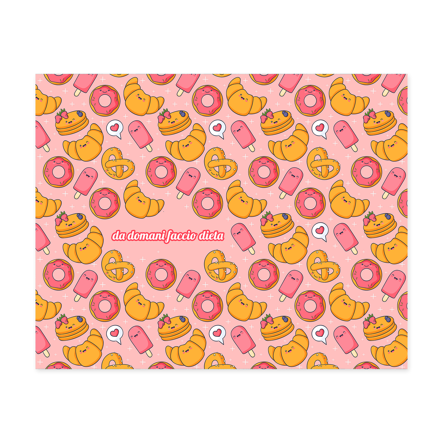 Tovaglietta Trend Americana "DA DOMANI FACCIO DIETA"