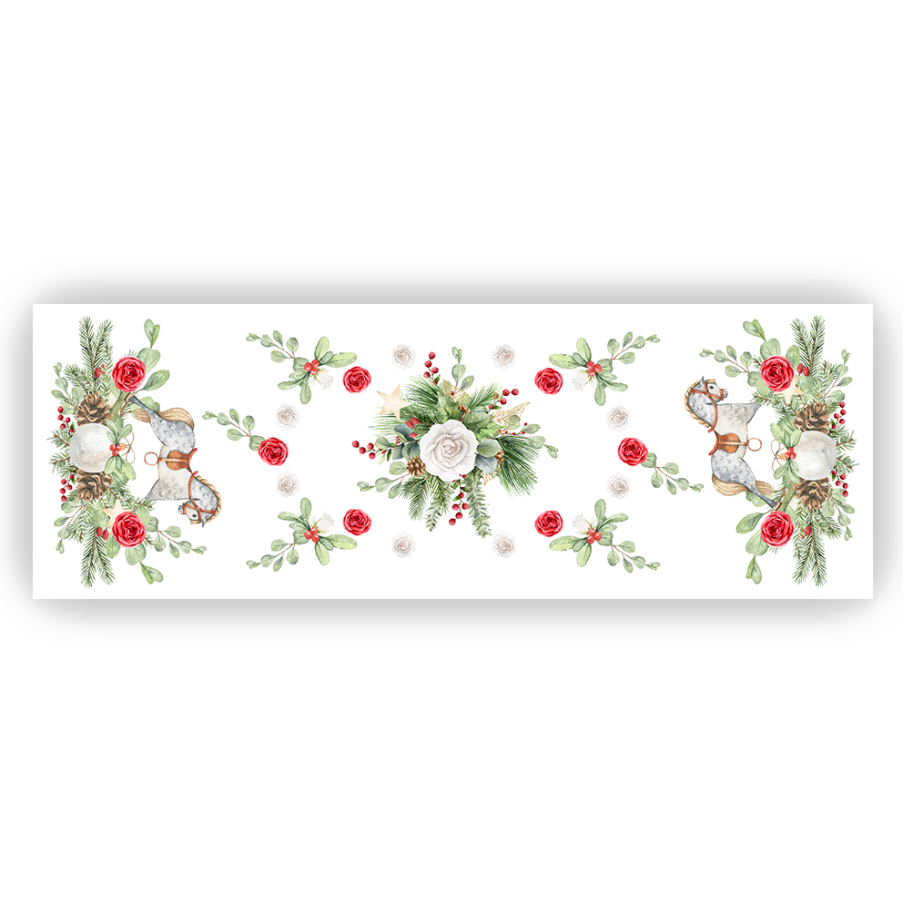 Runner BIANCO NATALE