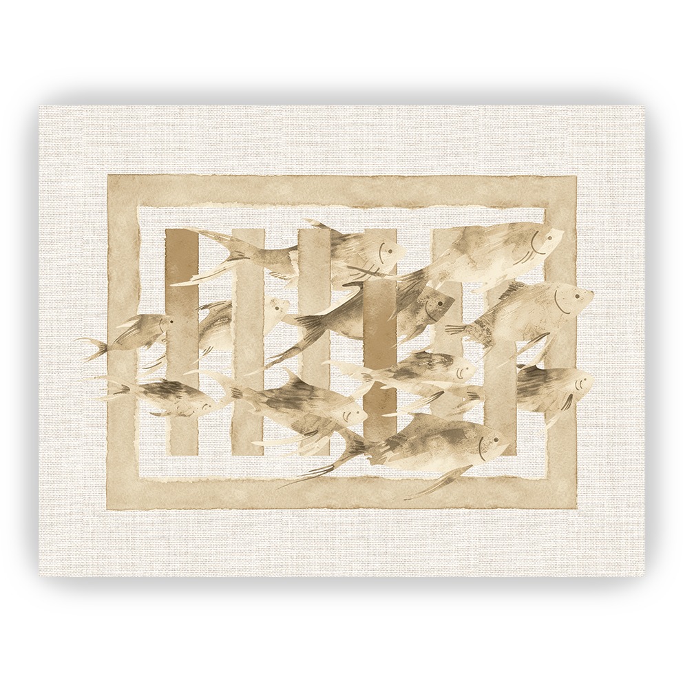 Tovaglietta americana TRAME DI MARE BEIGE