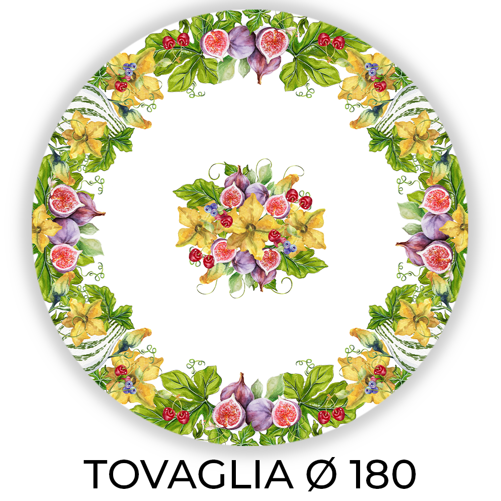 Tovaglia FICHI E FIORI