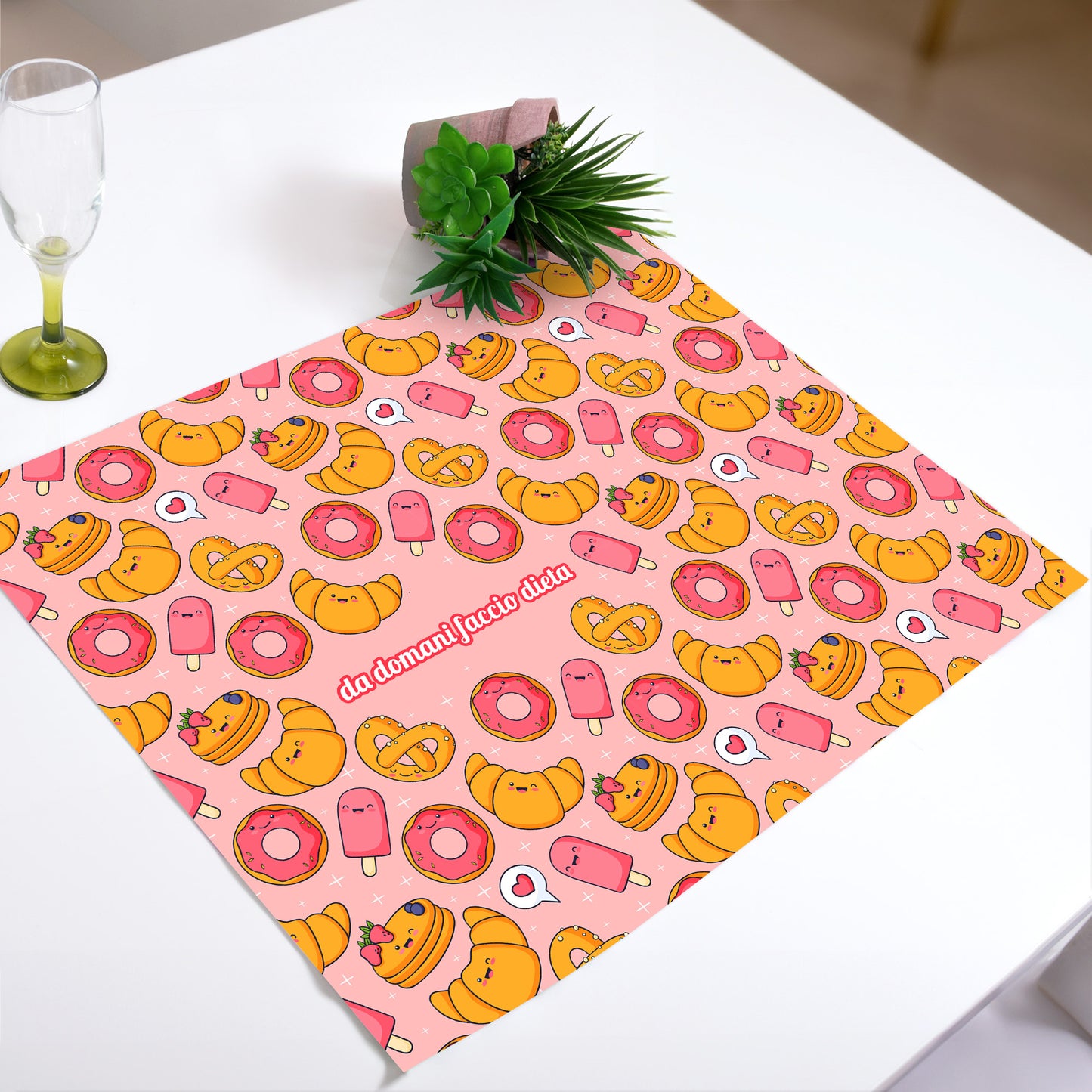 Tovaglietta Trend Americana "DA DOMANI FACCIO DIETA"