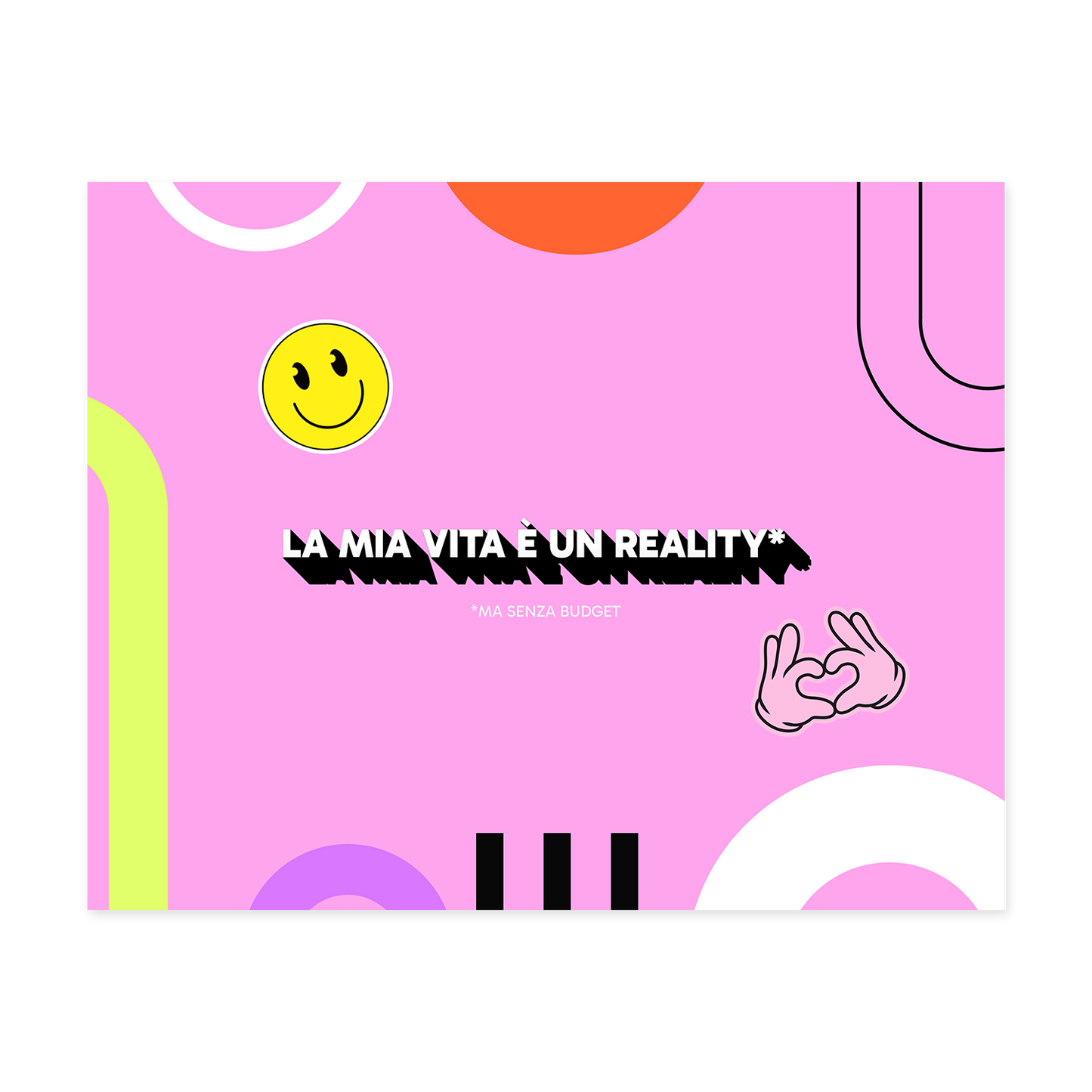 Tovaglietta Trend Americana "LA VITA È UN REALITY MA SENZA BUDGET"