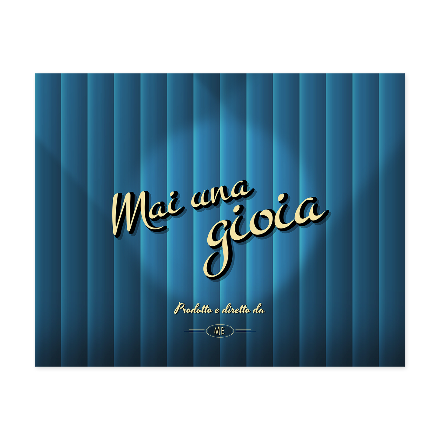 Tovaglietta Trend Americana "MAI UNA GIOIA"