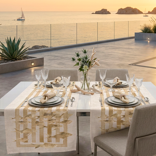 Runner TRAME DI MARE BEIGE