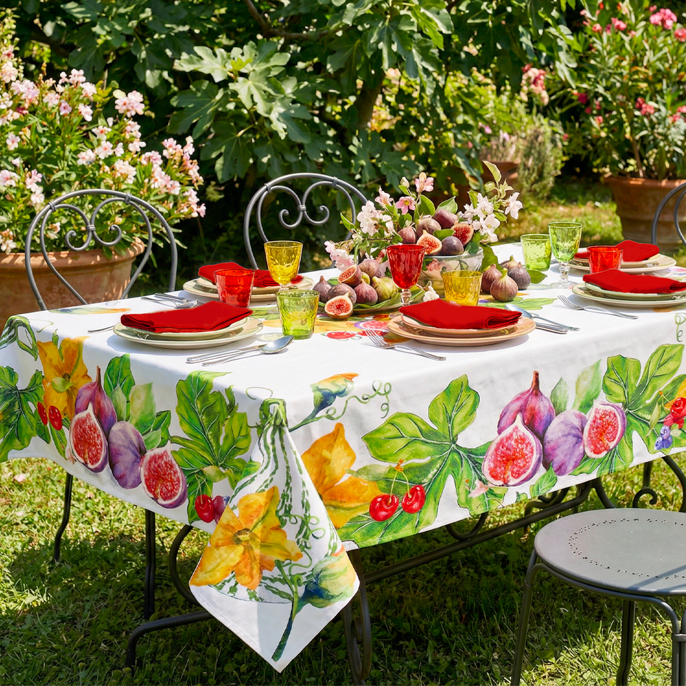 Tovaglia FICHI E FIORI