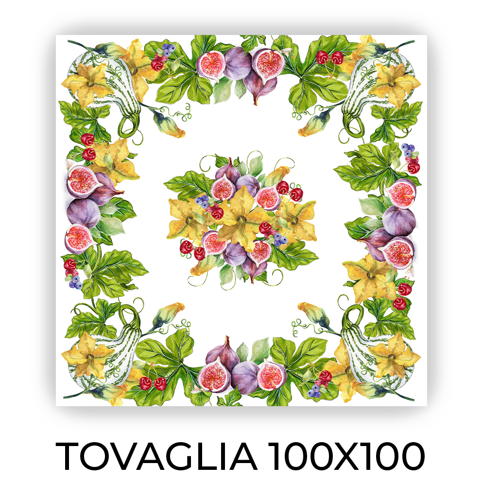 Tovaglia FICHI E FIORI