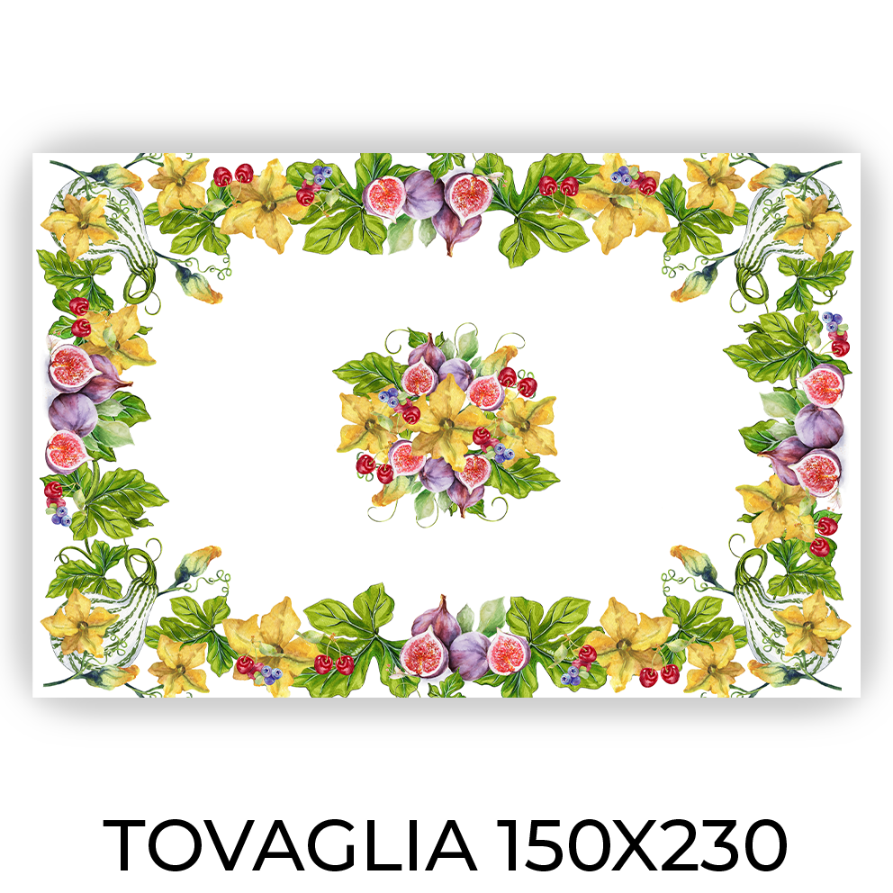 Tovaglia FICHI E FIORI