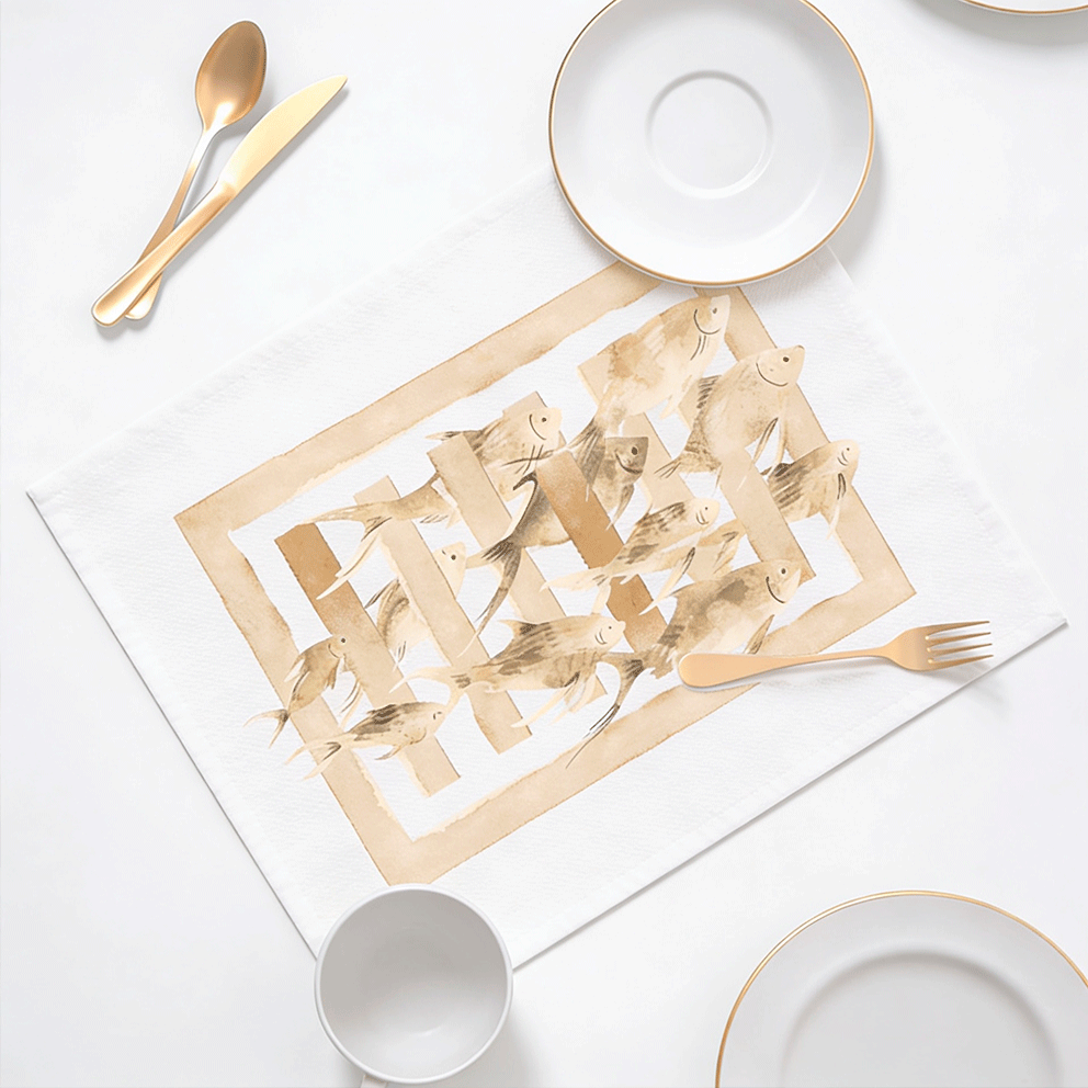 Tovaglietta americana TRAME DI MARE BEIGE